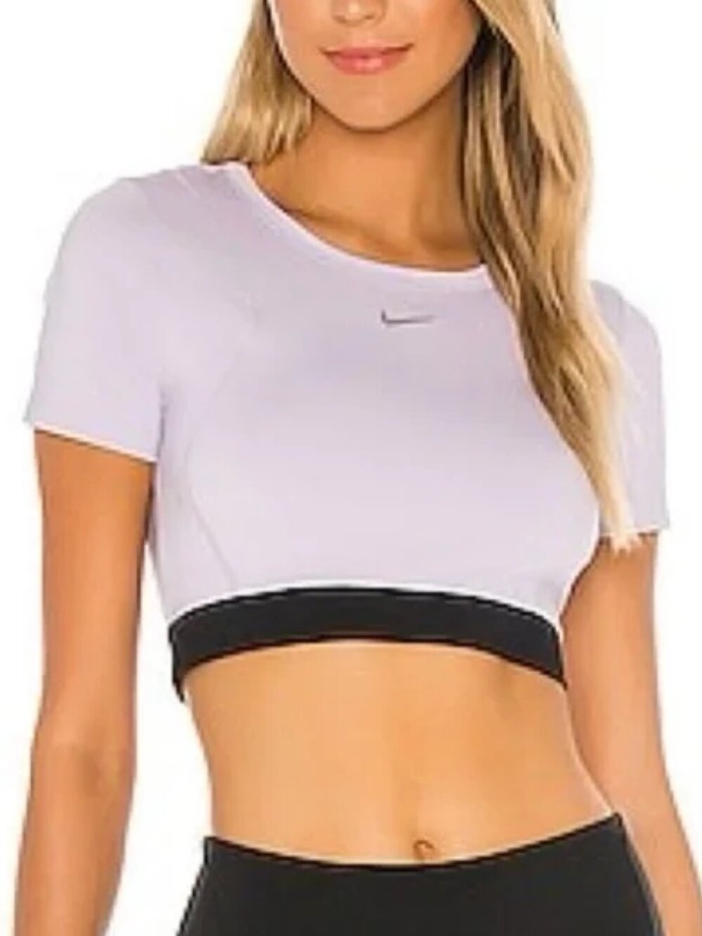 Nike Pro AeroAdapt Crop Top Women's Infinite Lilac Athletic Tee CJ3586-536